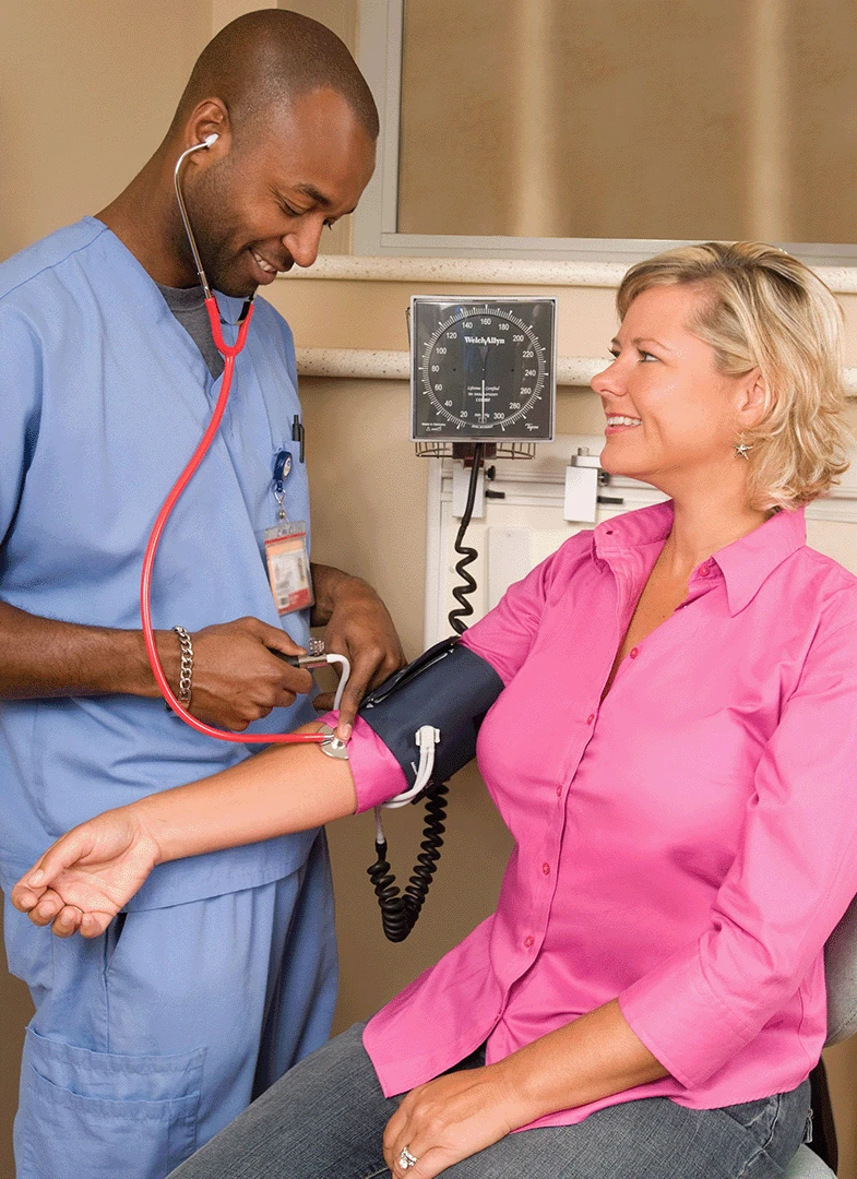 A nurse supported by Public Services Delivery Scotland