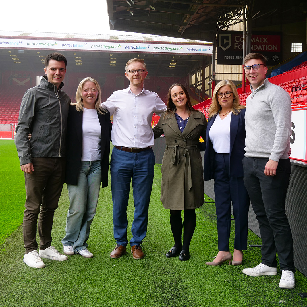 Eden Scott members with Aberdeen FC Community Trust